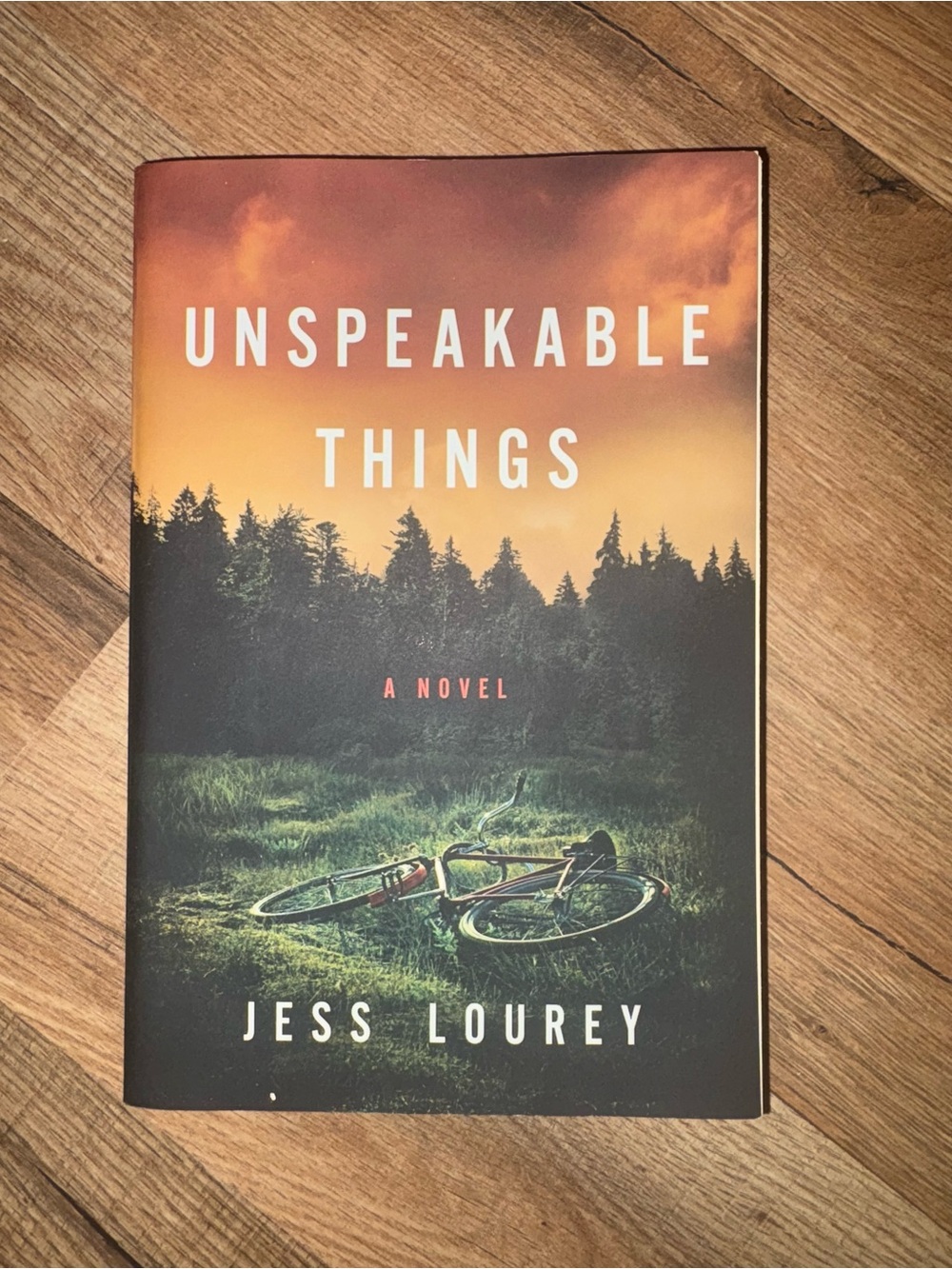 Thomas & Mercer Unspeakable Things by Jess Lourey Paperback Orange & Black